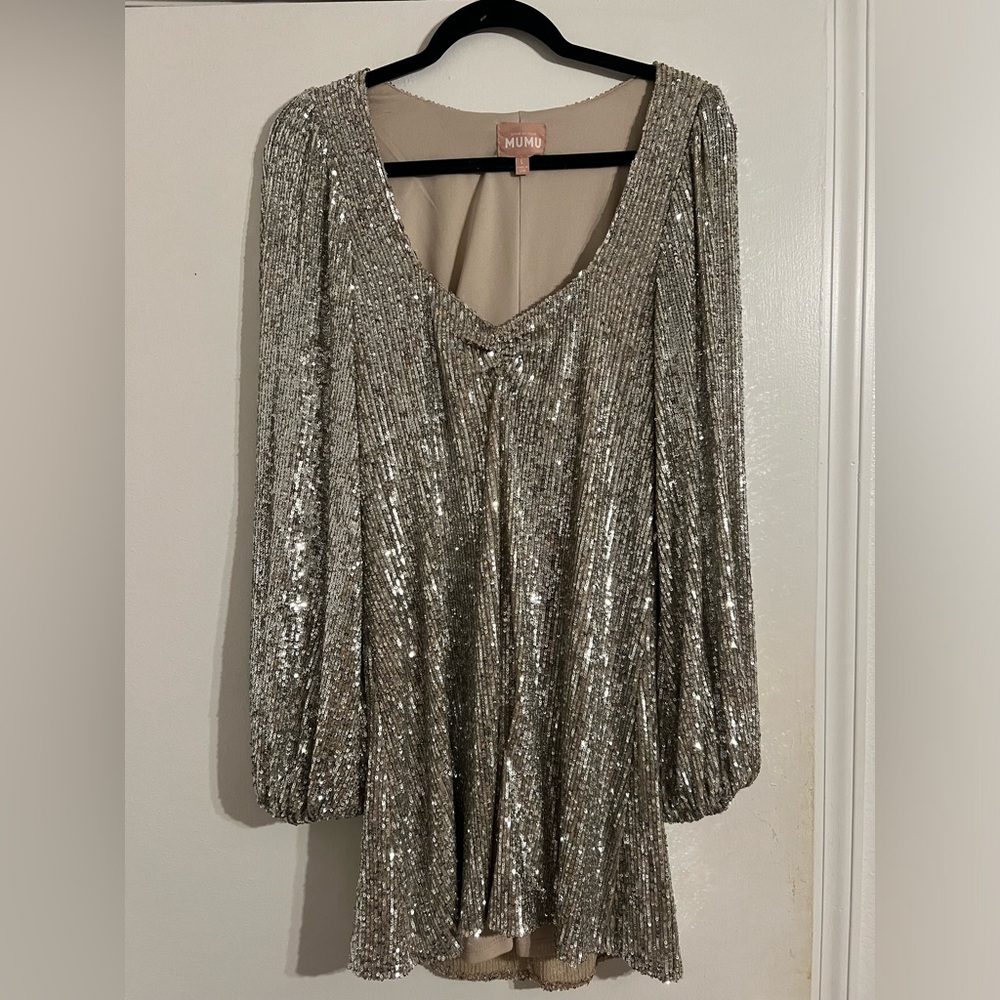 MUMU SEQUIN DRESS